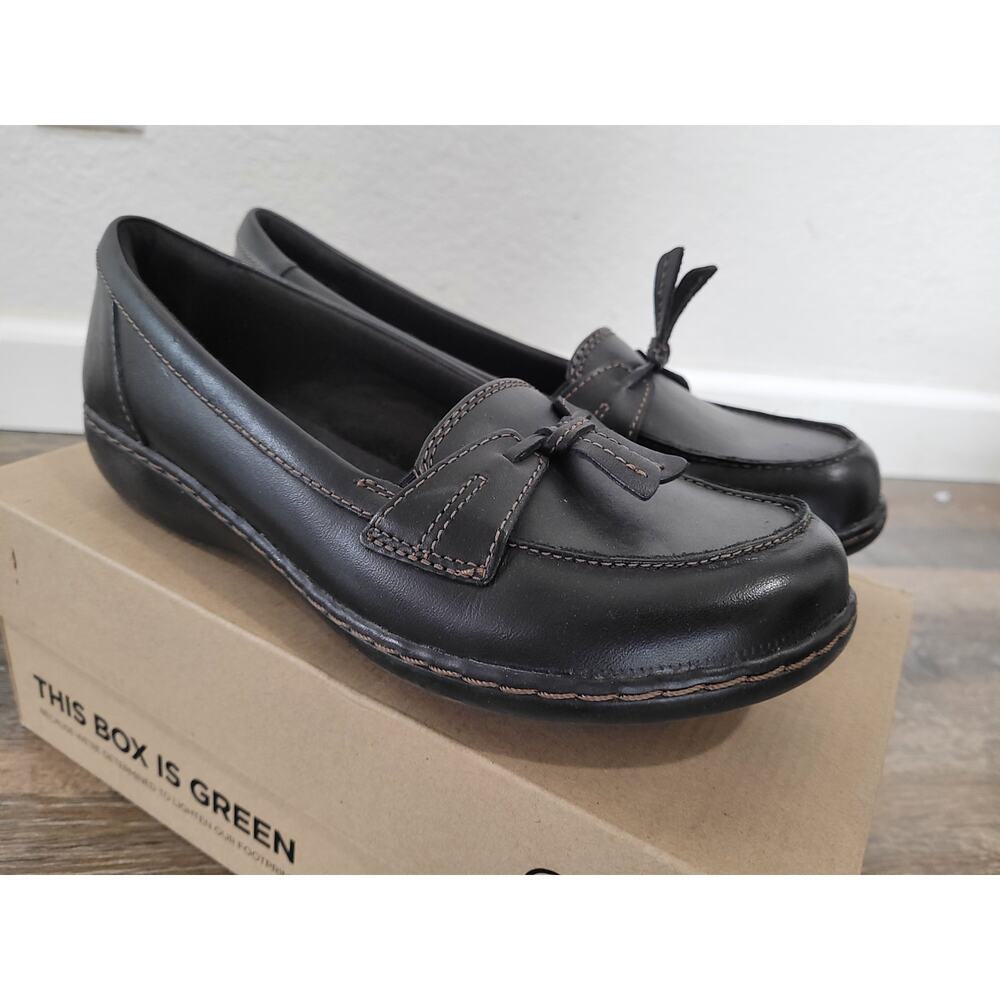 Clarks Ashland Bubble Black Flats - Women's‎ Size 9.5 - New